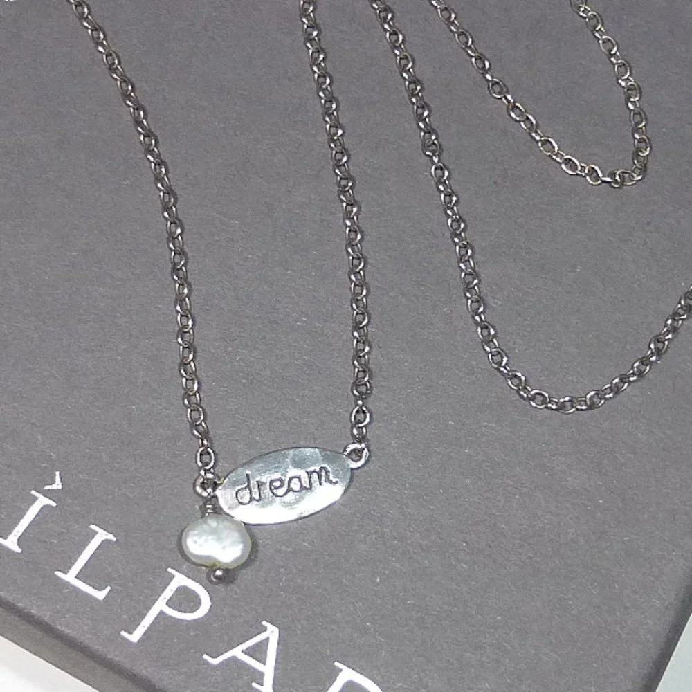 Silpada N2402 Sterling Silver Dream Pearl Necklace .925 - Picture 2 of 6